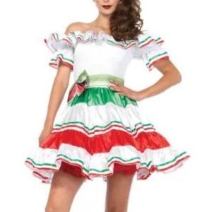 Leg Avenue Fiesta Costume with Red and Green Accents